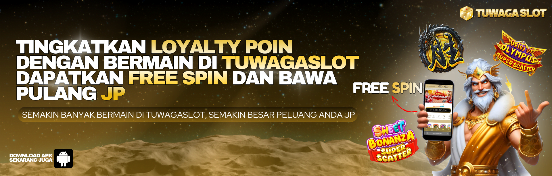 KUMPULKAN LOYALTY POINT TUKAR DENGAN FREE SPIN